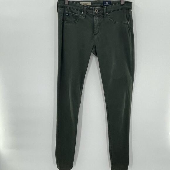 Adriano Goldschmied Khaki Army Green Boho Indie Skinny Jeans Size 26 Preppy - Picture 4 of 14